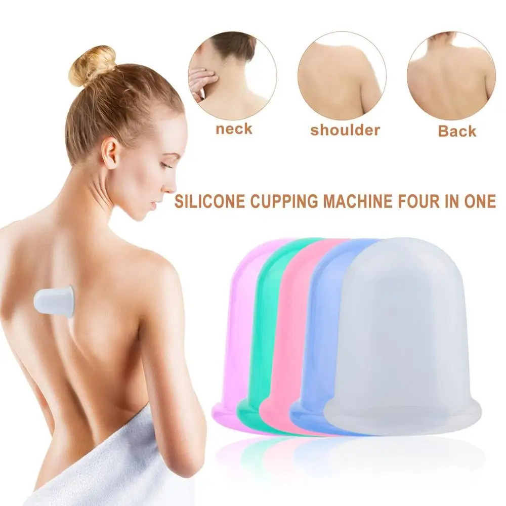 4 шт. силиконовые вакуумные банки для глаз и шеи | Красота здоровье