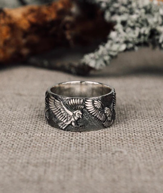 Anillo De Hombre Plata 925 Silver Black Cuadrado Moda 2019