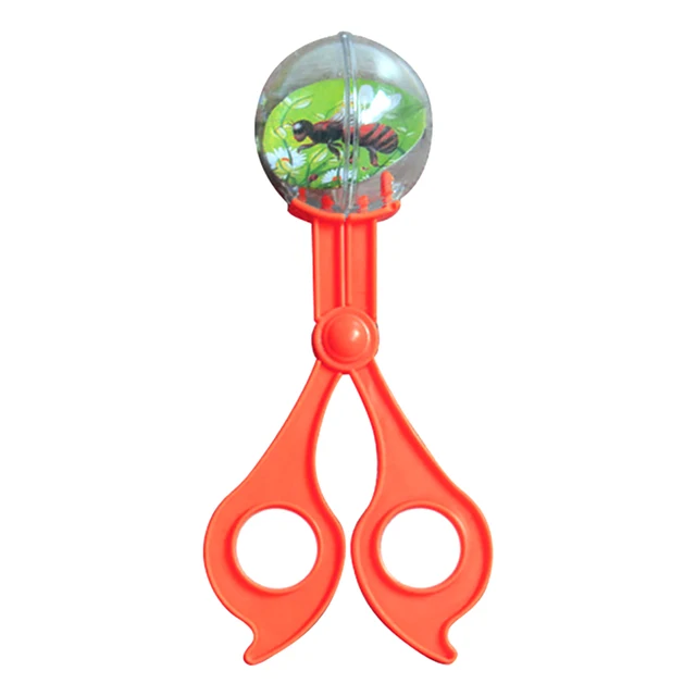 2Pcs/Set Portable Kids Bug Insect Catcher Scissors Tongs Tweezers Clamp Biology Cleaning Tool Kids Toy Child Nature Exploration 4