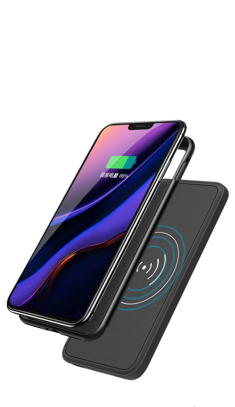 Чехол для аккумулятора для iphone 11 Pro Max магнитное Беспроводное зарядное устройство чехол для iphone 11 2 в 1 Внешний чехол для аккумулятора