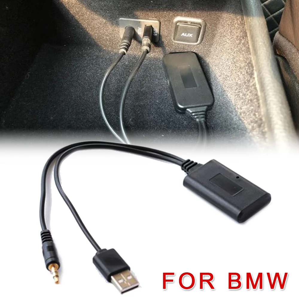 Universal Car AUX Music Adapter Wireless Bluetooth 5.0 Audio Receiver 3.5MM Aux USB Audio