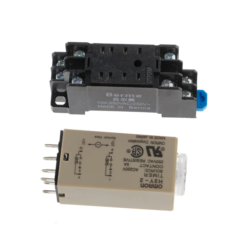 Реле включения времени питания переменного тока 220 В Твердотельный таймер 1 0 ~ 30