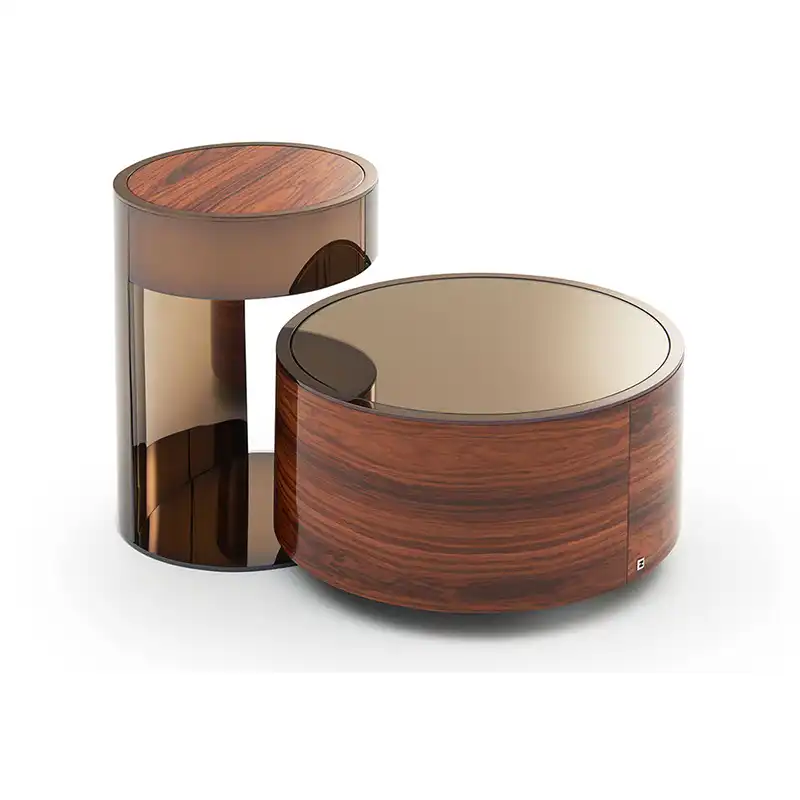 Mesa De Centro Redonda De Acero Inoxidable Con Diseno Italiano Moderno Mesa Lateral De Lujo De Alta Gama Sets Para La Sala De Estar Aliexpress