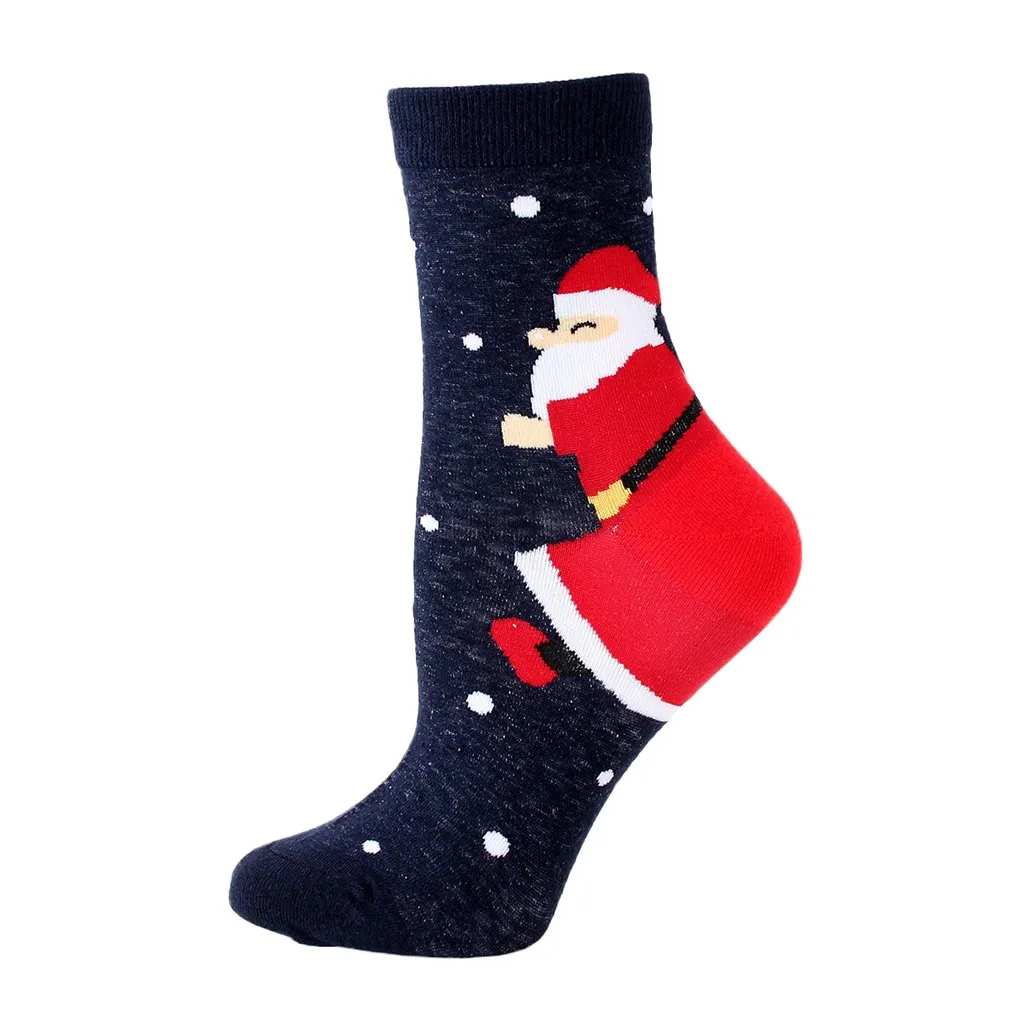 Детские носки, 12 пар, модные повседневные носки унисекс для мужчин и женщин, носки средней длины с рождественским принтом, горячая распродажа, L500930 - Цвет: A