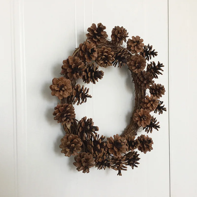 Рождественский венок Pinecone венок на дверь Перемычка кулон Гостиная Украшение для столовой портативные украшения вечерние принадлежности