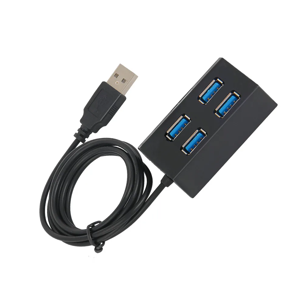 Лидер продаж-Док-станция USB Премиум 4 Порты и разъёмы алюминиевый usb-концентратор Экранированный Кабель Для IMac, Macbook, ПК и ноутбуков