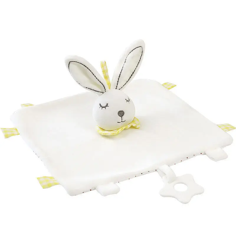 Baby Comforter Toy Bunny Plush Stuffed Toy Appease Baby Sleeping Soft Soothing Towel 0 12 Months