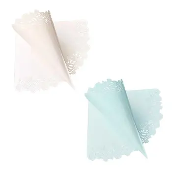 

50pcs/pack Laser Cut Rose Lace Laying Petal Candy Wedding Party Favors Confetti Cones Paper Cone Decoration Supplies Gifts