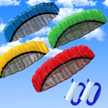 

2.5M Dual Line Stunt power Kite Fly Soft Kite Flying Parafoil Adult kites Outdoor Paraglider Sports Kiteboard Beach Kitesurfing