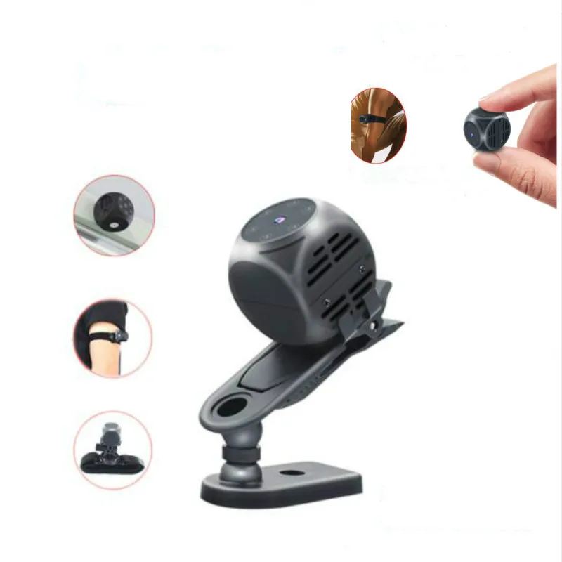 Мини-камера видео 1080P Full HD Micro Cam Обнаружение движения с инфракрасным ночным видением видеокамера Поддержка Скрытая TF карта