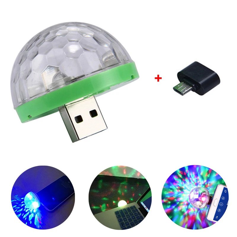 Мини USB LED диско сценический светильник портативный Семейный вечерние Волшебный
