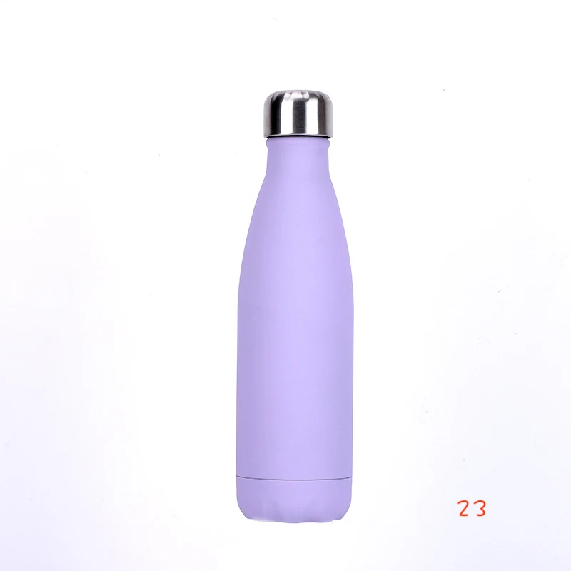 500 мл с двойными стенками вакуумные из нержавеющей стали изолированные бутылки для воды с пользовательским логотипом - Цвет: 0423