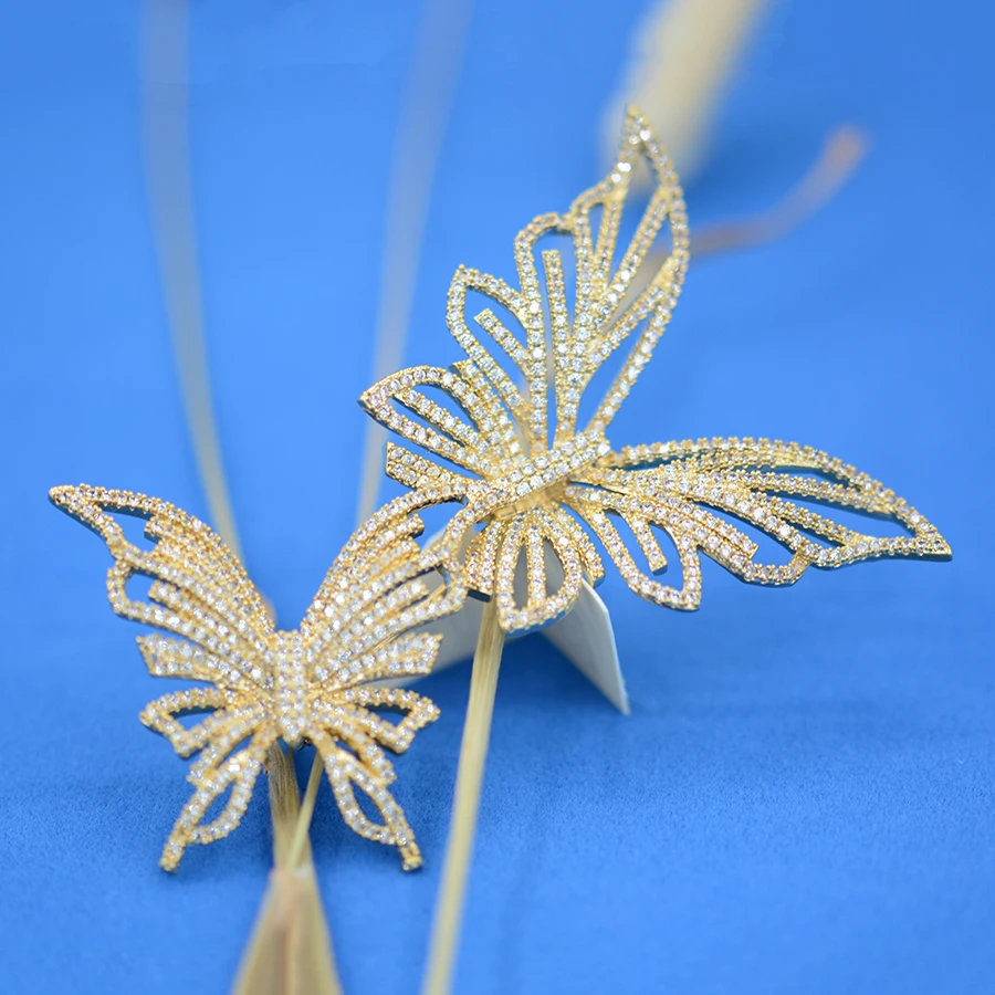 Blucome Fashion Butterfly Shape Brooches Crystal Copper Corsage Suit Scarf Hat  Pins for Women Girls Clothes Accessories Gifts - AliExpress