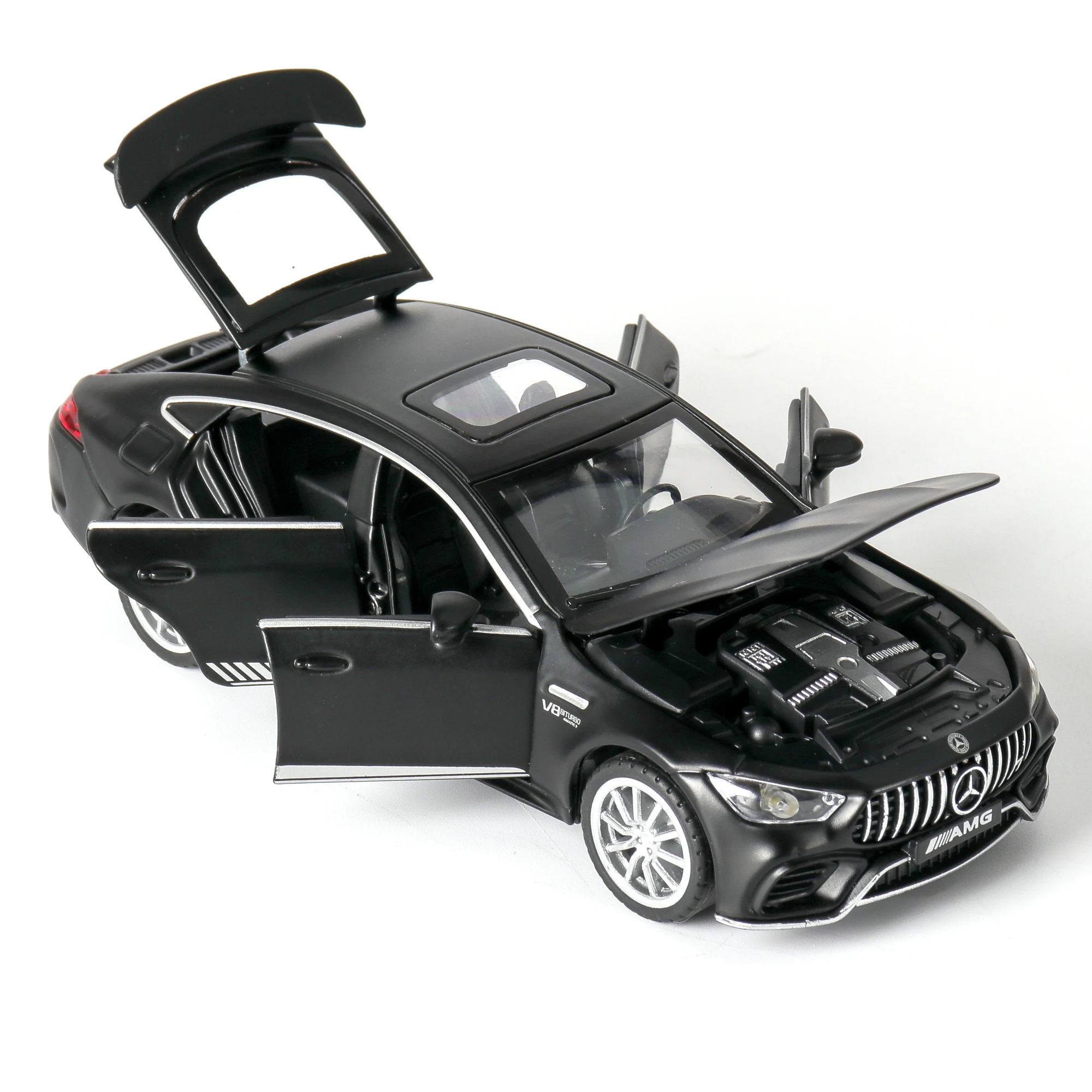 1:32 Car Model Mercedes AMG GT63 Diecasts Toy Vehicles Alloy Racing Sports Sound And Light Pull Back Wheel For Children Gifts