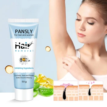 

Hair Removal Cream Hair Inhibiting and Reducing to Stop Hair Growth For Arm Underarm Legs Mild Ingredient Non-Irritating EY669