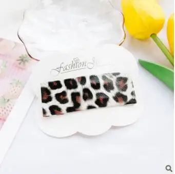 120pcs/lot DIY Multi Cortex Rectangle Leopard Hair BB Clips Simple Bang Hairpins Hair Styling Tools Hair Accessories HA1267 - Цвет: 3