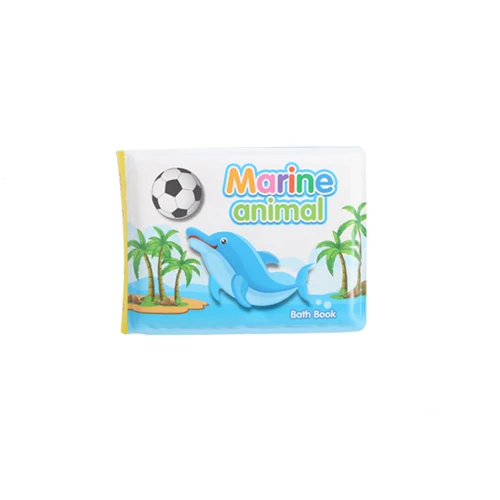 Marine animal Детские игрушки книги для ванны с BB свистком Ванная комната Водонепроницаемая игрушка водная Ванна книга для ребенка раннее обучающая игрушка для купания - Цвет: Marine animal