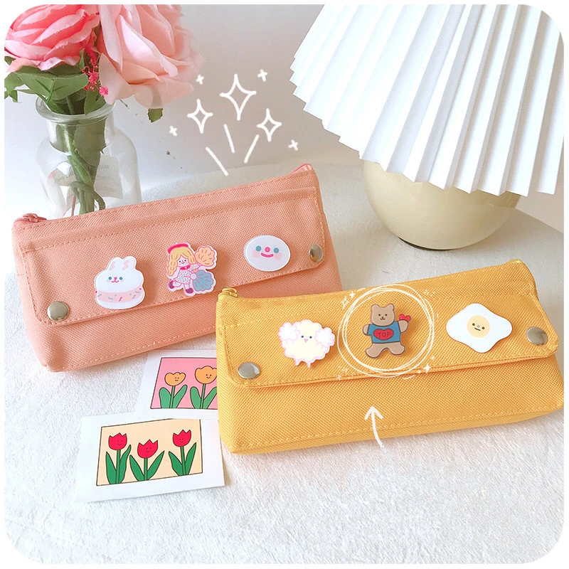pencil case cute school supplies Salt pencilcases piorniki material escolar astuccio scuola kawaii pen pouch kalem kutusu