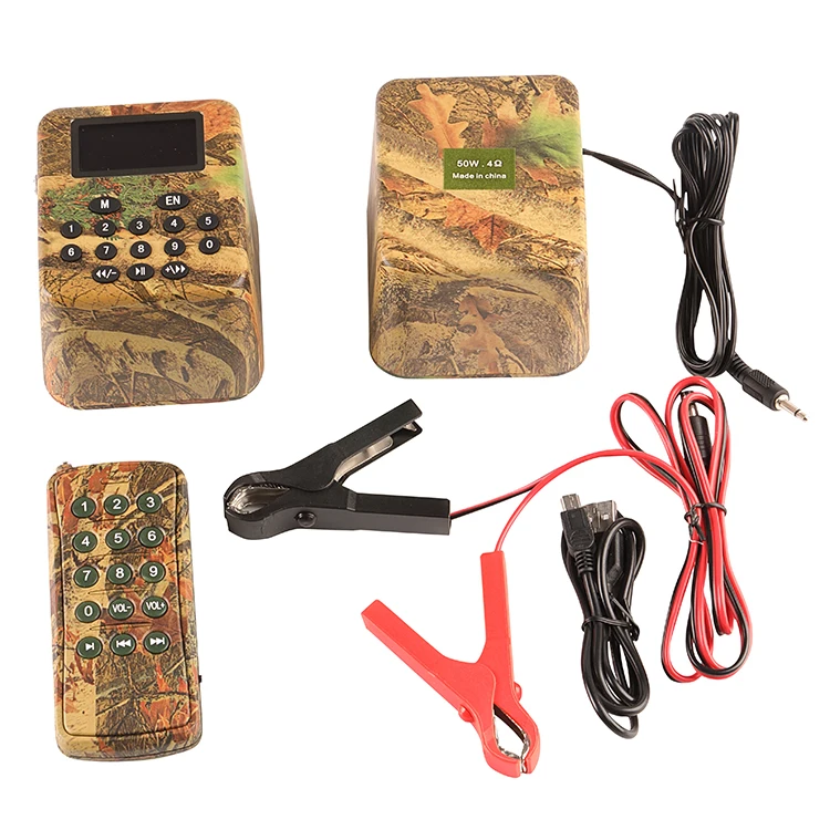 

PDDHKK 2pcs 50W Speaker Hunting Bird Sound Voice Decoy Support Timer Bird Caller Sound MP3 Player With 300-500M Remote Control