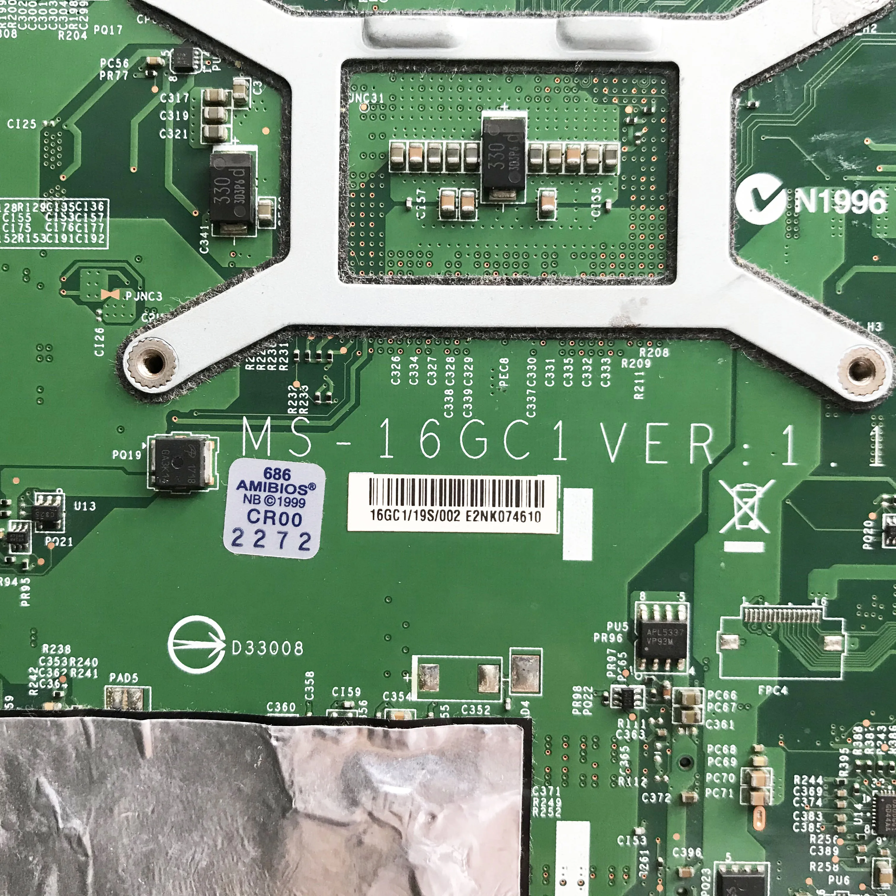 MS-16GC1 VER: 1,1 для MSI GE60 Материнская плата ноутбука N14E-GE-A1 GTX675M DDR3 PGA947