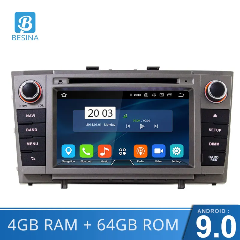 Clearance Besina Android 9.0 Car DVD Player For Toyota Avensis/T27 2008-2013 Multimedia GPS Navigation WIFI 2 Din Car Radio 4G+64G Stereo 0 Clearance Besina Android 9.0 Car DVD Player For Toyota Avensis/T27 2008-2013 Multimedia GPS Navigation WIFI 2 Din Car Radio 4G+64G Stereo 0