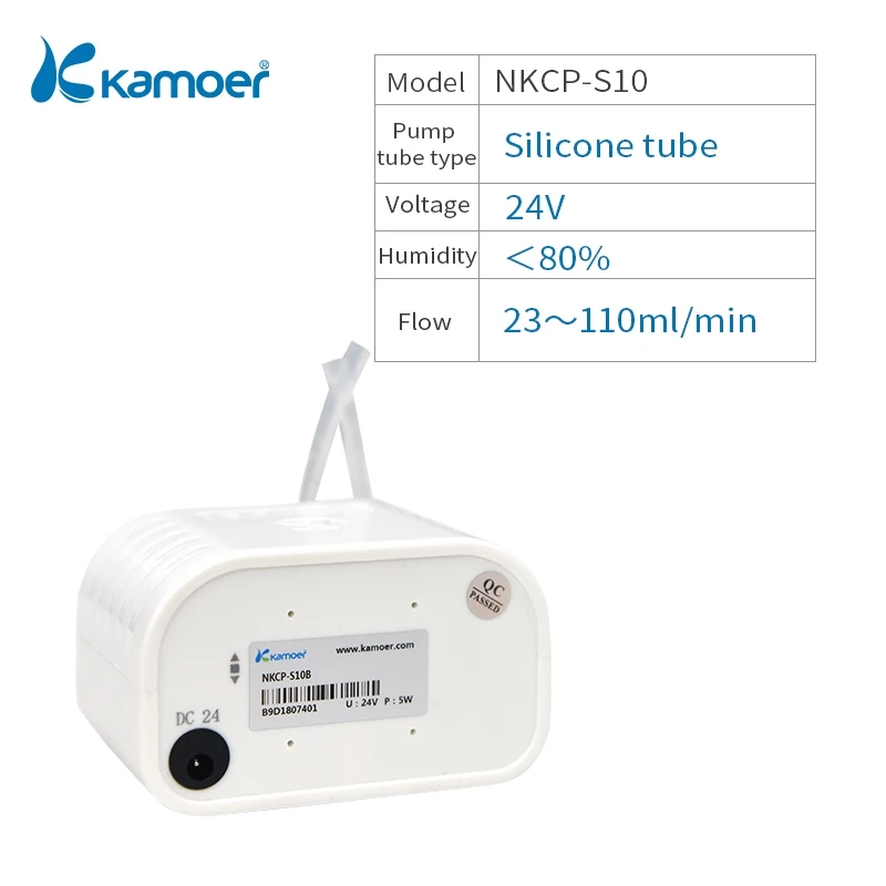 Kamoer NKCP перистальтический насос мини дозировочный насос 24V microdispensing машина завалки регуляцией расхода - Напряжение: NKCP-S10