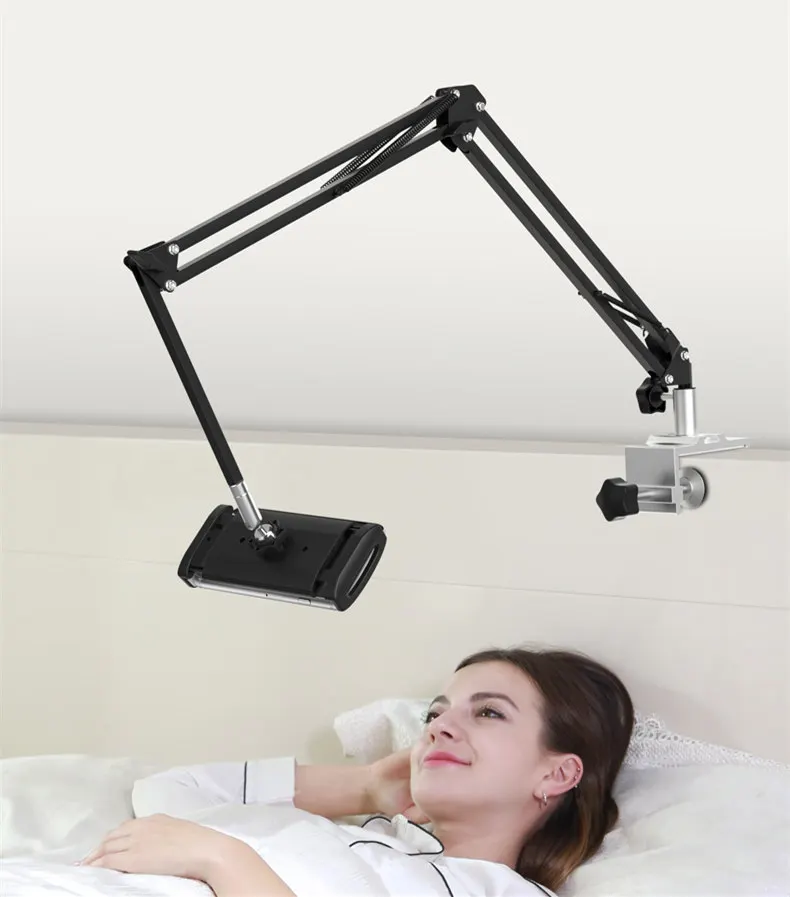 Регулируемый кронштейн для планшета, подставка для кровати и стола, держатель для планшетов с вращением на 360 °/кронштейн для сотового телефона для iPhone iPad Air Mini Pro 4-13''