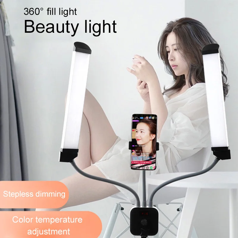 MAMEN Selfie Ring Light светодиодный приглушаемая Фотографическая подсветка для Youtube Studio