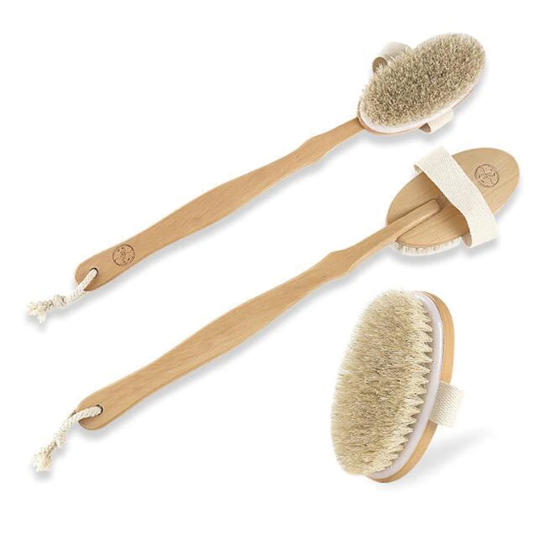 High Quality Pig Bristle Buffing Brushes Shoe Brush 16cm Wooden Handle