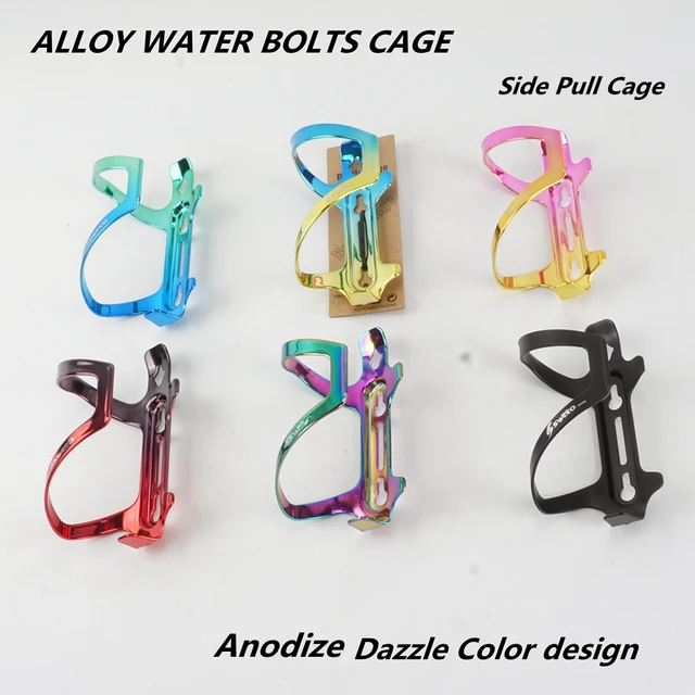 MTB Moutain Road Bike Alloy Colorful Oil Slick Dazzle Color Super Light Bicycle Water Bottle Cage Holder MTB Moutain Road Bike Alloy Colorful Oil Slick Dazzle Color Super Light Bicycle Water Bottle Cage Holder