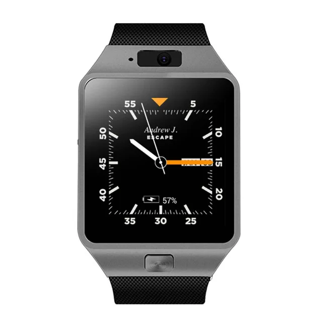 Спортивные Смарт-часы QW09, Bluetooth, Sim карта, 3g, wifi, 4 Гб ram, DZ09, умные часы, обновленные, для телефона, часы для детей, мужчин, женщин, для Android - Цвет: Black