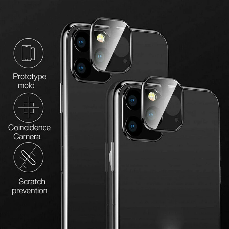Лучшее для iPhone 11 Pro Max Защита объектива задней камеры Закаленное стекло пленка металлическая рамка чехол для iPhone11Pro полное покрытие камеры стекло