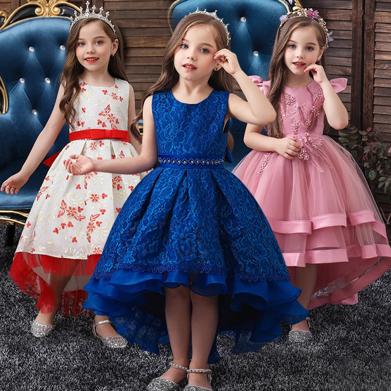Детский наряд принцессы для девочек вечернее платье выпускного вечера