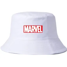Стиль в стиле «мстители» Мужская шляпа-Панама и для женщин из хлопка с героями комиксов Марвел, повседневная одежда в стиле «хип-хоп» Рыбацкая шляпа на открытом воздухе, блокирует солнце шляпы для рыбалки