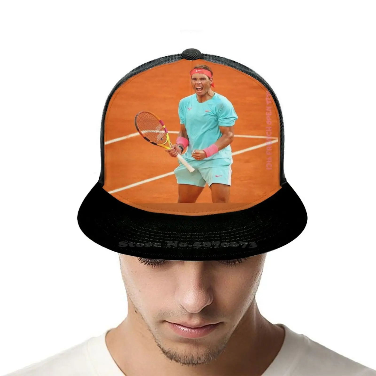 Бейсболка Рафаэль Надаль теннисная звезда с изогнутым краем сетчатая бейсболка