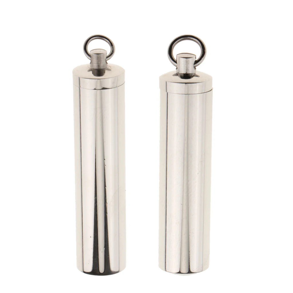 silver color Stainless Steel Capsule Pendant Urn Ash Memorial Keepsake Pill Filler Kit DIY Pendant for Necklace 