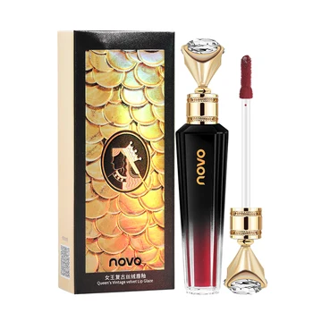 

Novo Lip Gloss Queen Retro Velvet Liquid Lipstick Matte Waterproof Long Lasting Red Lips Makeup TSLM1