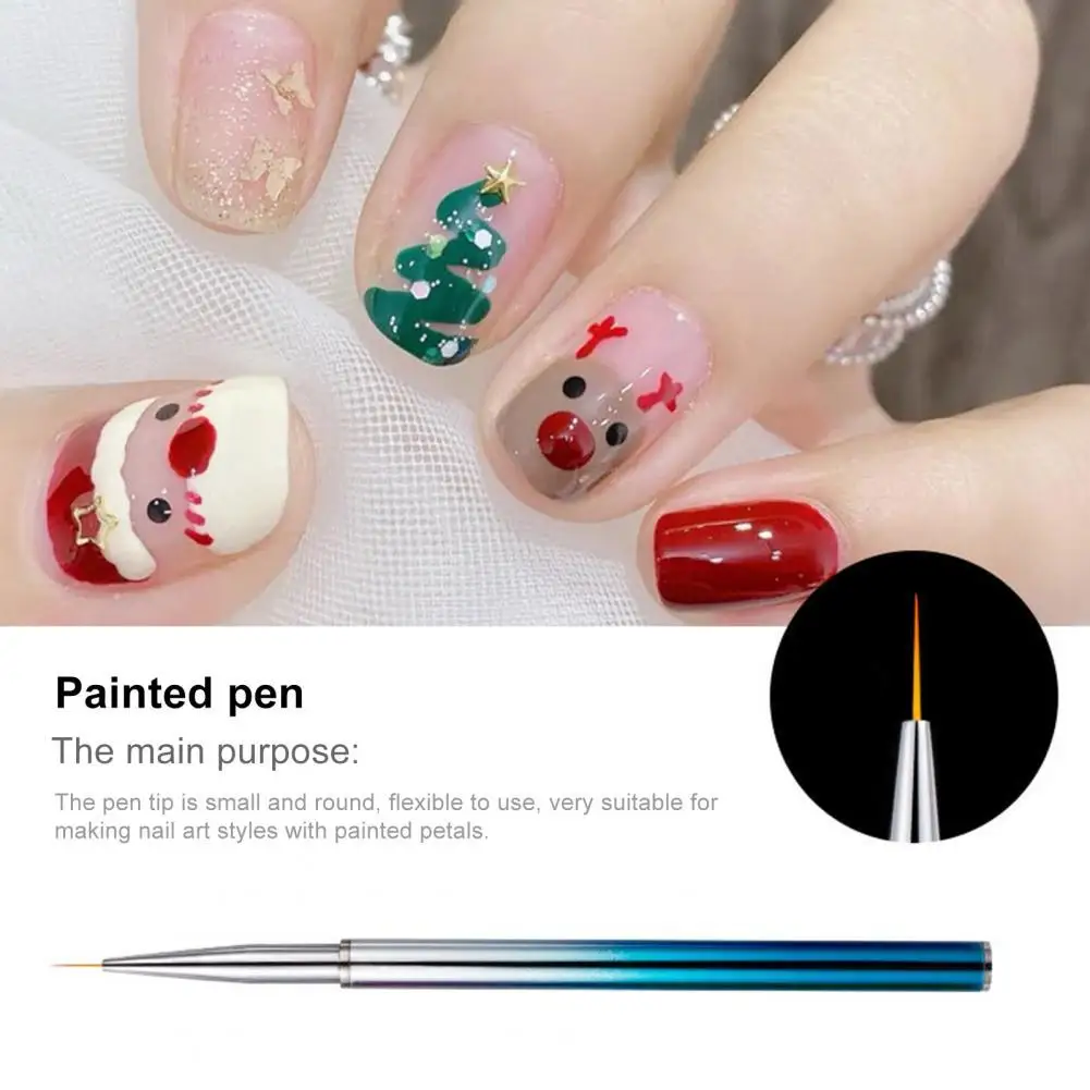 3pcs/set Professional Nail Pen Nail Art Uv Gel Easy To Use Brush Pen