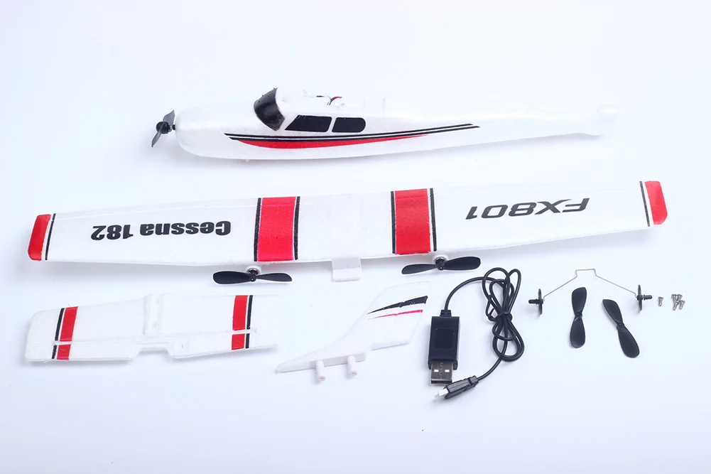 DIY RC Plane Toy Remote Control Glider FX-801 Rc Airplane Cessna 182 DIY EPP Craft Foam Electric Outdoor Fixed Wing Aircraft DIY RC Plane Toy Remote Control Glider FX-801 Rc Airplane Cessna 182 DIY EPP Craft Foam Electric Outdoor Fixed Wing Aircraft