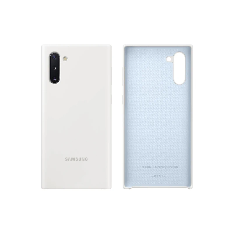 Официальный товар) Чехол samsung S10 S10 Plus S10e Galaxy Note 10 Plus силиконовый чехол - Цвет: White