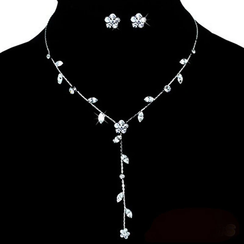 3PCS Luxury Bridal Crystal Jewelry Set