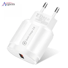 Быстрая зарядка 3,0 USB зарядное устройство для iPhone 11 Pro Max адаптер быстрой зарядки для samsung S10 Xiaomi EU/US Plug зарядное устройство для мобильного телефона s