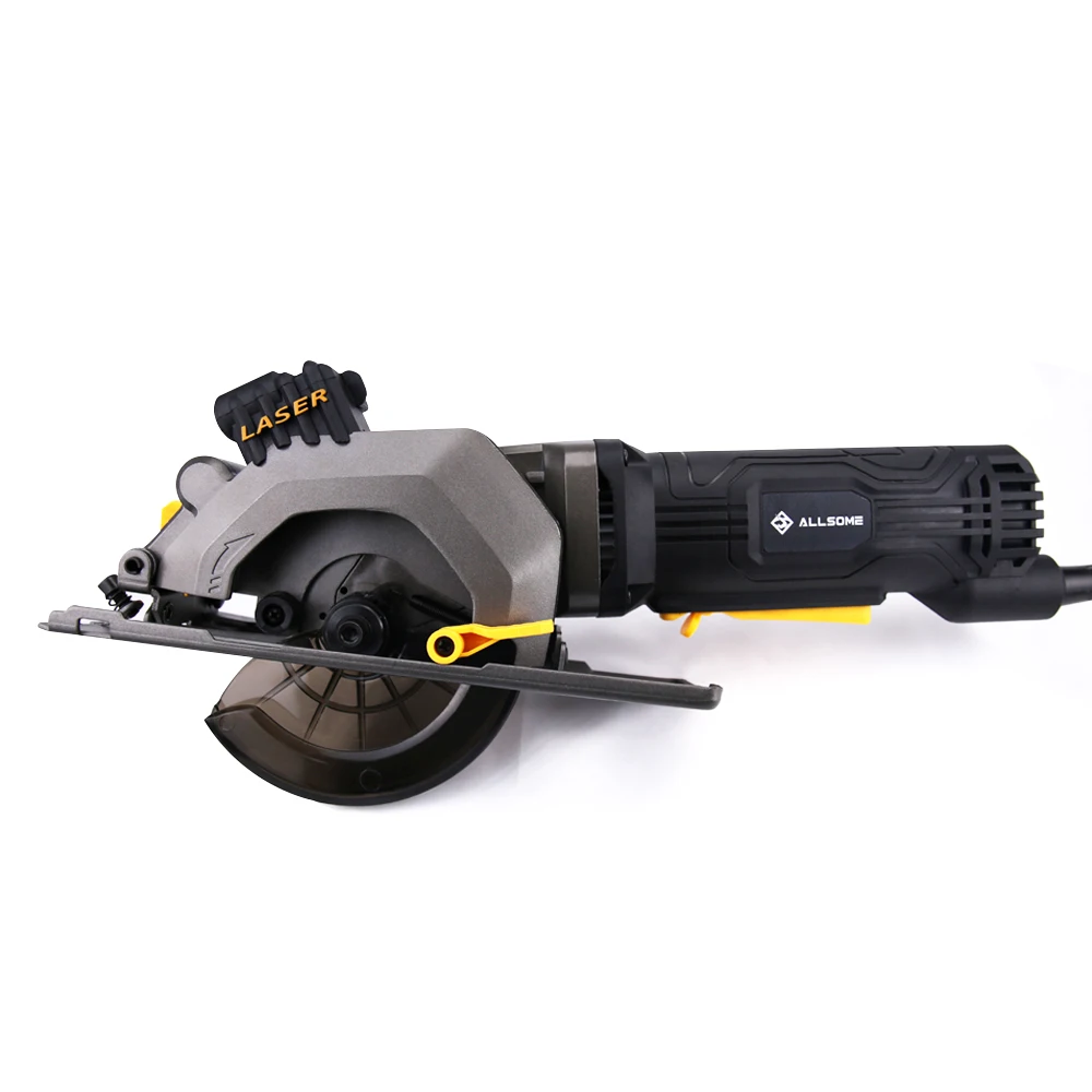 ALLSOME 600W Electric Circular Saw Wood Cutter With Straight Bevel Laser Multifunctional Hand-Held Electric Saw
