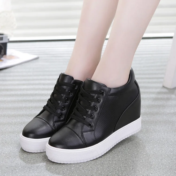 2021 Sneakers Women Casual Shoes Autumn Winter Wedge Platform Hidden Heels comfortable Ladies Sneakers Women Shoes YYJ150