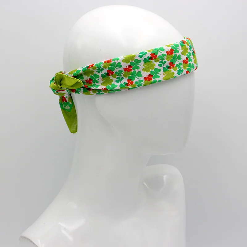 Printed Plant Flower Leaf Bandanas Cotton Square Scarf For Ladies Spring Summer Headband Neckerchief Headwear Hairband paul smith scarves