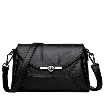 

Fashion Women's Handbag Simple Wild Designer Elegant Leather Shoulder Bags Women Solid Color Messenger Bags Casual Female Tote