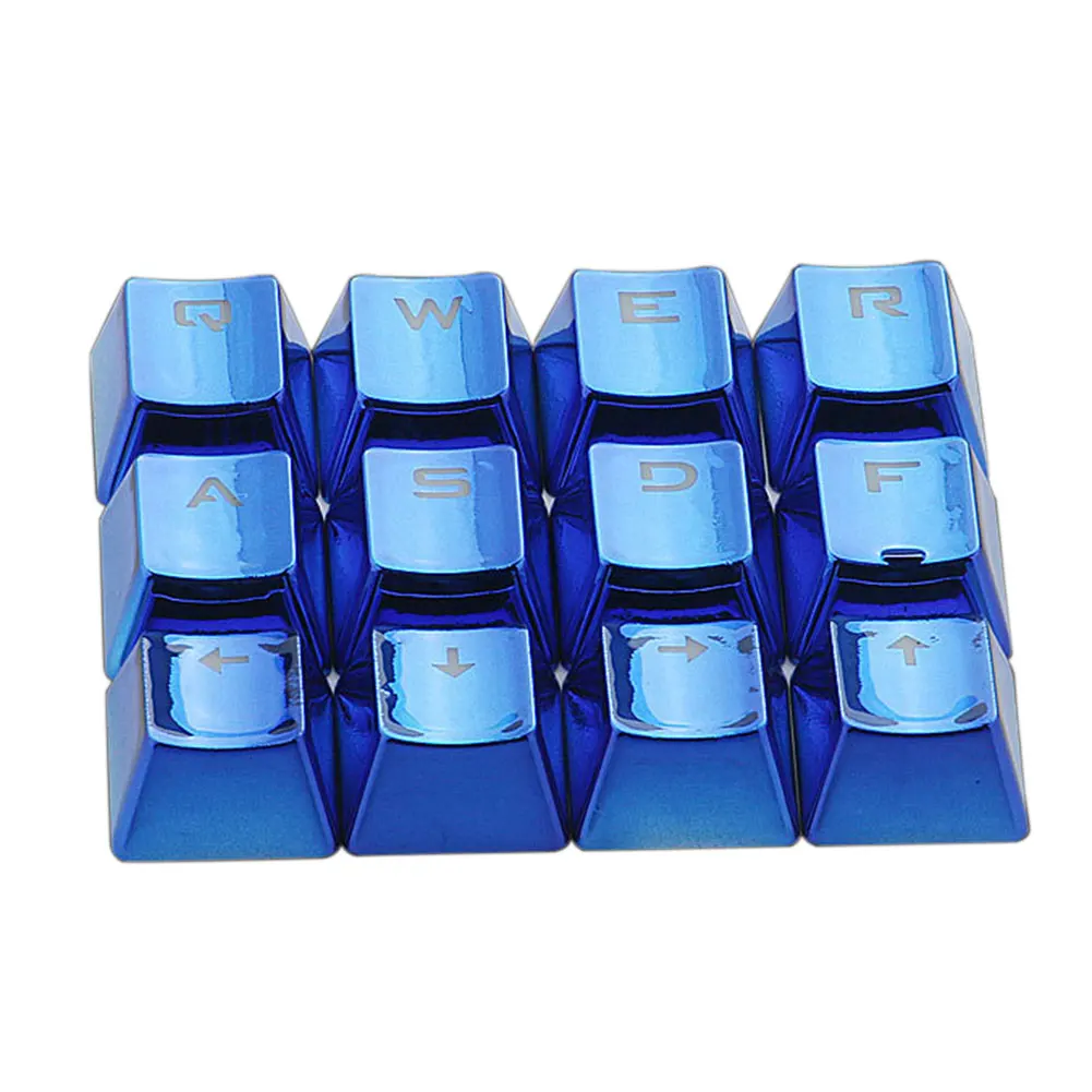 12 шт. USB механическая клавиатура Прочный Keycap универсальное удаление Замена Позолоченные офисные водонепроницаемые низкопрофильные игры - Цвет: Синий