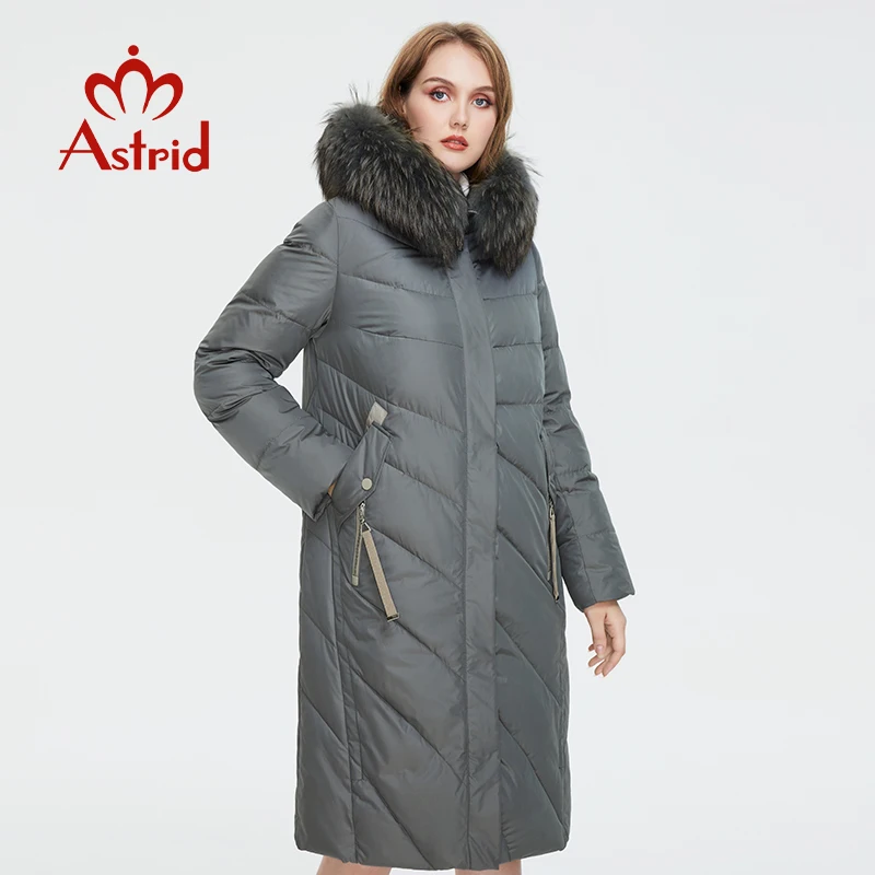 2022 Astrid New Arrival Fashion Slim Women Winter Jacket Cotton Padded Warm Thicken Ladies Coat Long Coats Parka Womens Jackets
