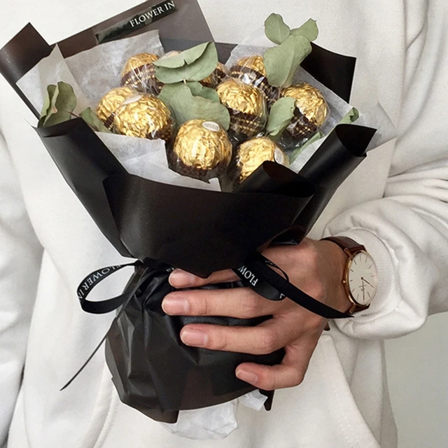 50Pcs Clear Chocolate Box Truffle Liner Flower Candy Box Bouquet Chocolate  Ball - AliExpress