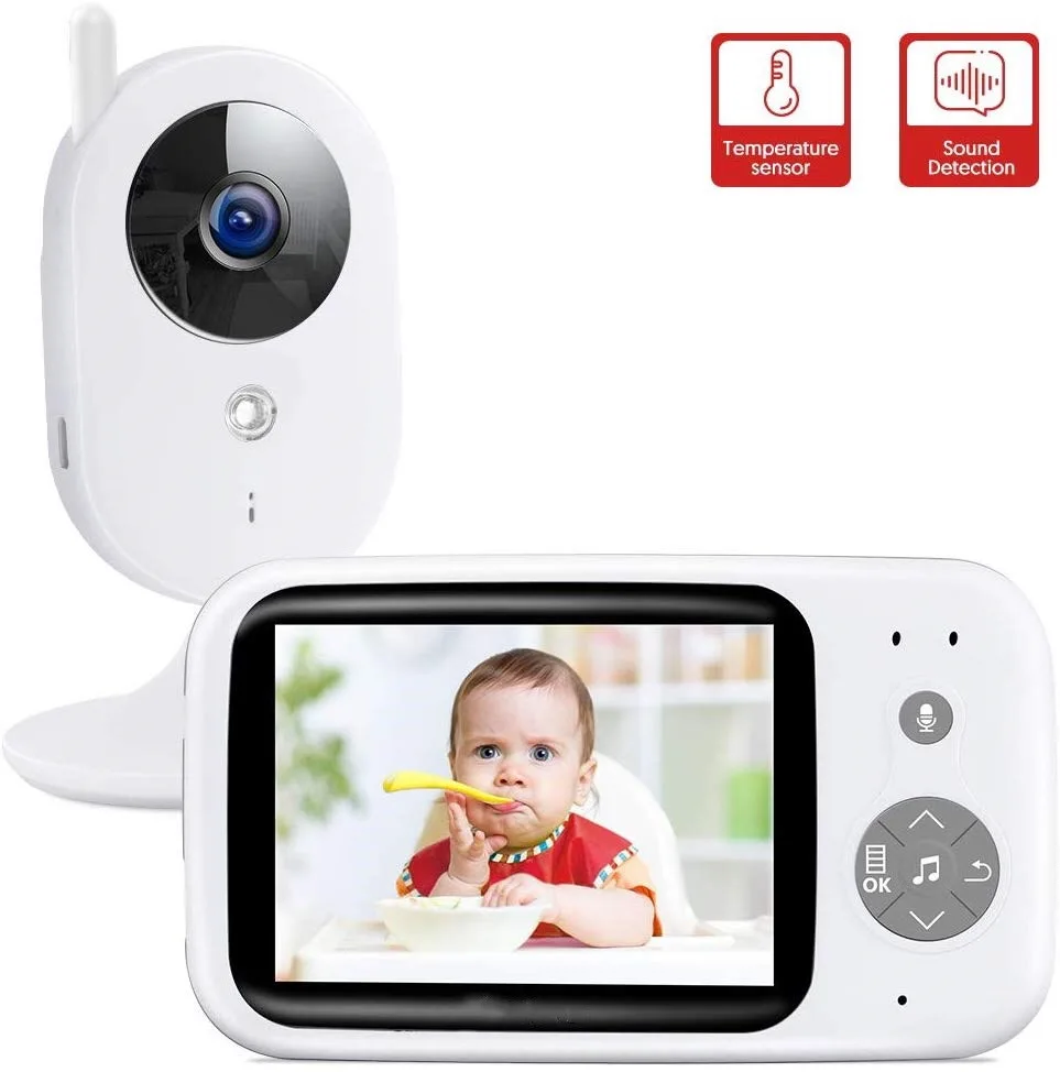 

Wireless Video Color Baby Sleeping Monitor with 3.2Inches LCD 2 Way Audio Talk Night Vision Surveillance Security Camera monitor